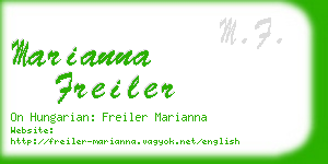 marianna freiler business card